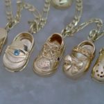 Custom Baby Shoes with Birthstones - Dyke Vandenburgh Jewelers