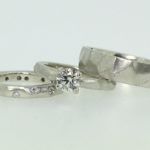 Primitive Facet Diamond Wedding Trio - Dyke Vandenburgh Jewelers