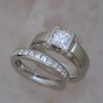 Princess Cut .51ct Semi Bezel Set Princess Cut Diamond Engagement Ring with Channel Set - Dyke Vandenburgh Jewelers