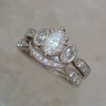 Vintage Inspired 3 Stone Ring with Milgrain and Bright Round Diamonds - Dyke Vandenburgh Jewelers