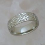 White Gold Celtic Knot Band - Dyke Vandenburgh Jewelers